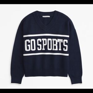 Abercrombie and Fitch Women's Go Sports LuxeLoft V-Neck Sweater Size L